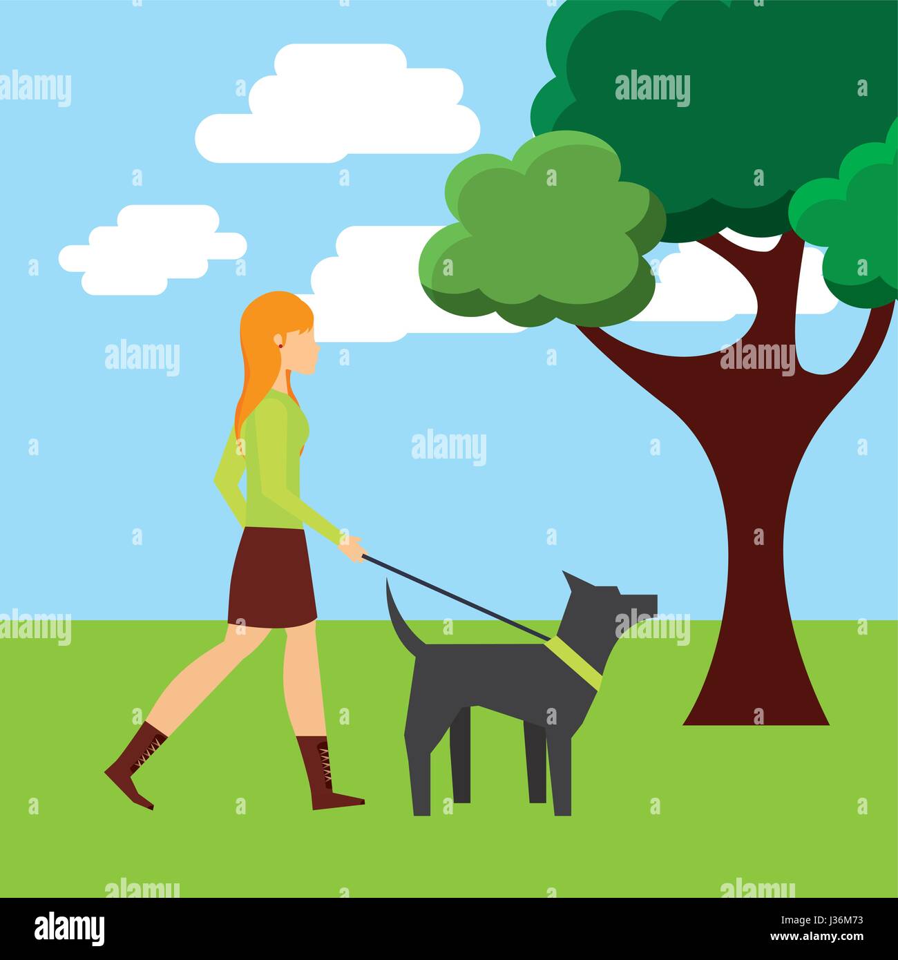 La gente a piedi design Illustrazione Vettoriale