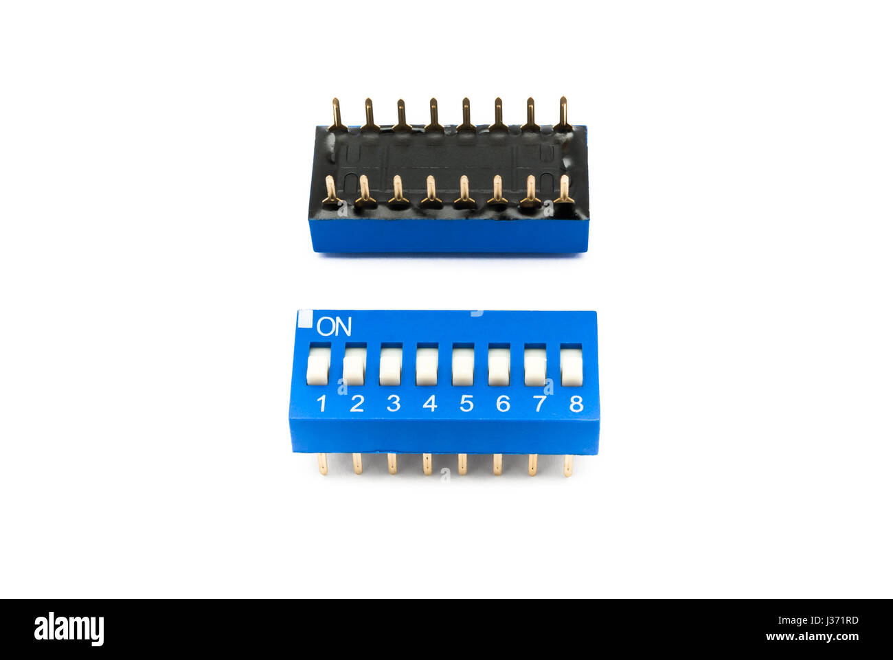 Blue 8 canali interruttore Dip/ interruttore selettore Foto Stock
