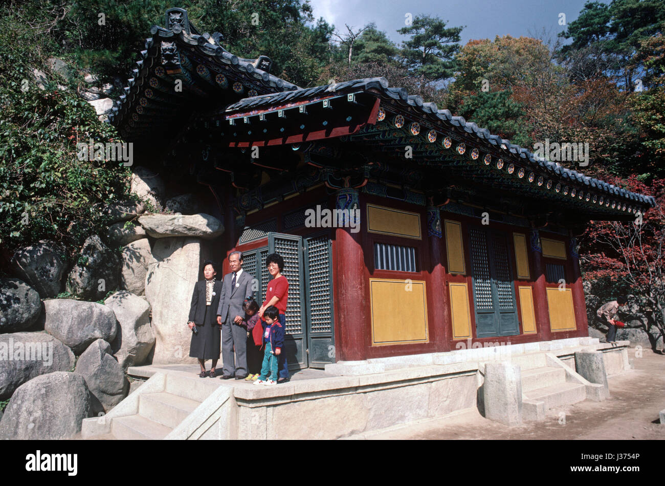 Tempio Sokkuram parte di Bulguksa Tempio complesso, capo dell'Ordine Jogye del Buddismo Coreano, Corea del Sud, Asia Foto Stock