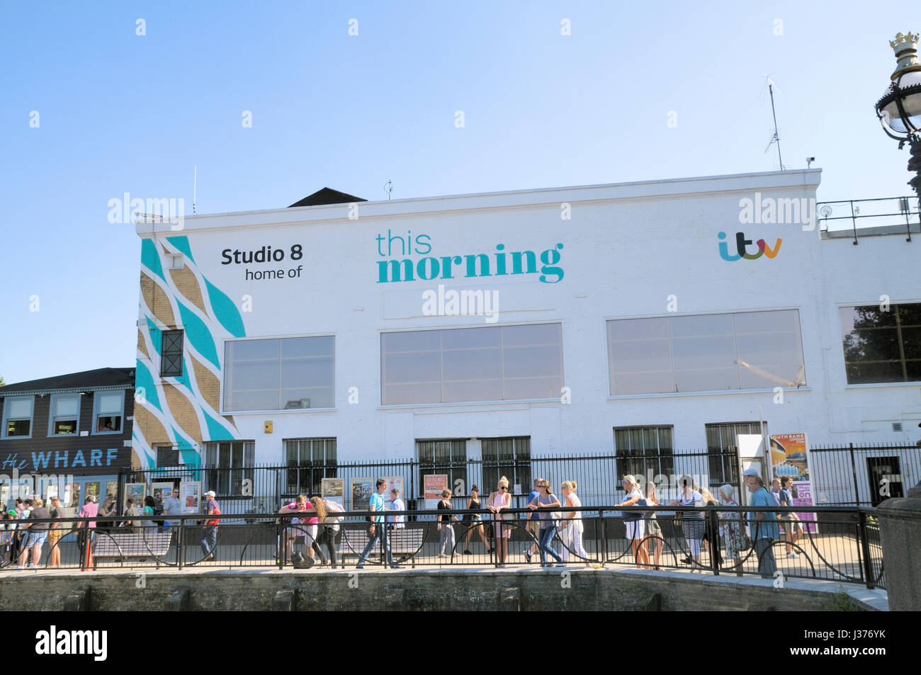 Studio 8, casa di ITV Stamattina show televisivo, South Bank di Londra, Regno Unito Foto Stock