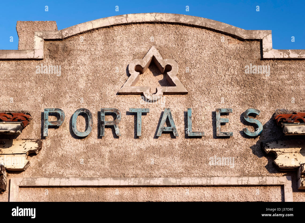 Deposito dei treni, Portales, Nuovo Messico USA Foto Stock