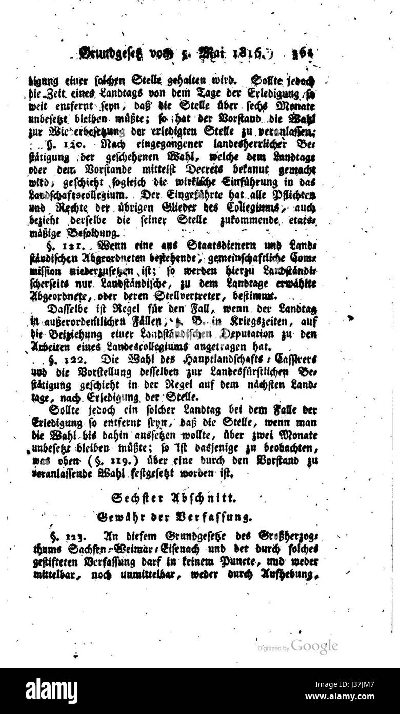 Un estratto della "Constitution der europÃ¤ischen Staaten 379”, che mette in evidenza aspetti del diritto costituzionale europeo. Foto Stock