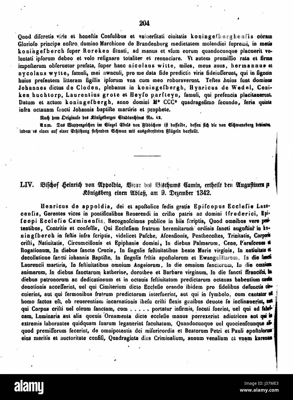IL DE CDB 1 19 204 sembra essere un riferimento a uno specifico documento giuridico o storico, eventualmente correlato a documenti amministrativi o governativi di un determinato periodo. Foto Stock