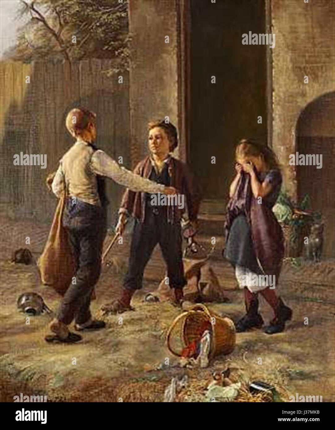 Den uartige dreng Foto Stock