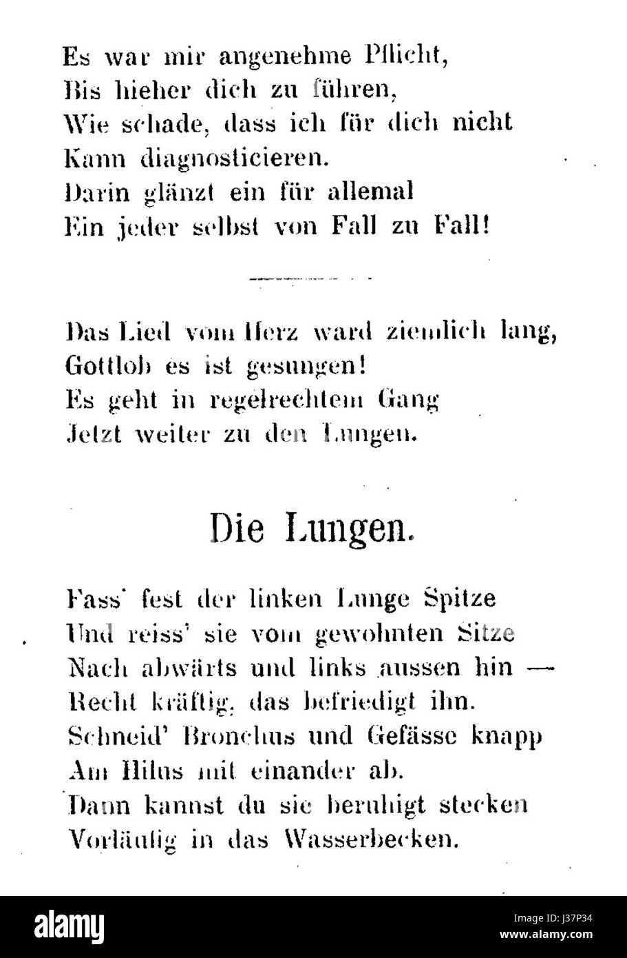 Der Prosector in der Westentasche Seite 26 Foto Stock