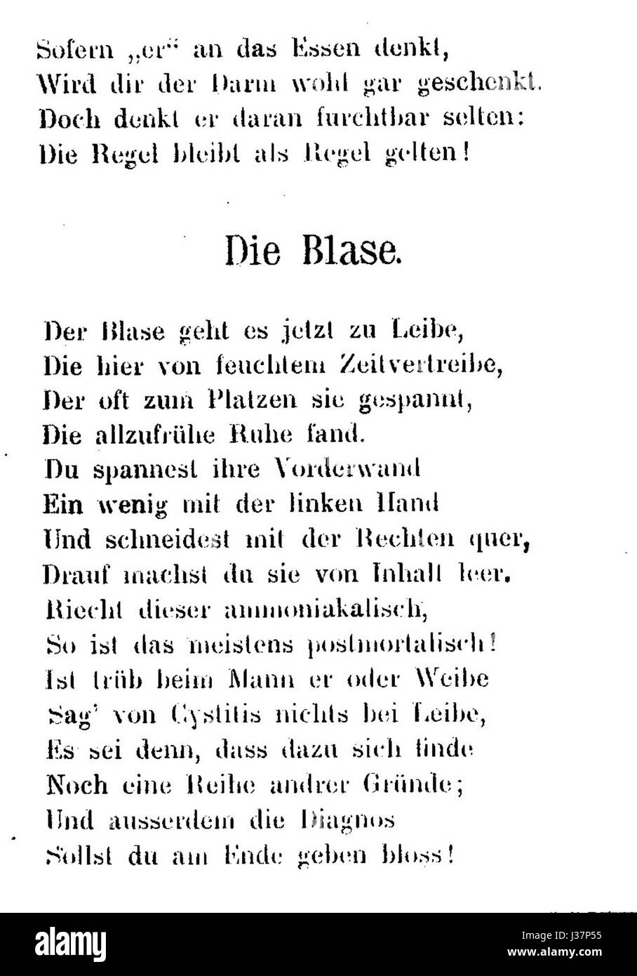 Der Prosector in der Westentasche Seite 38 Foto Stock