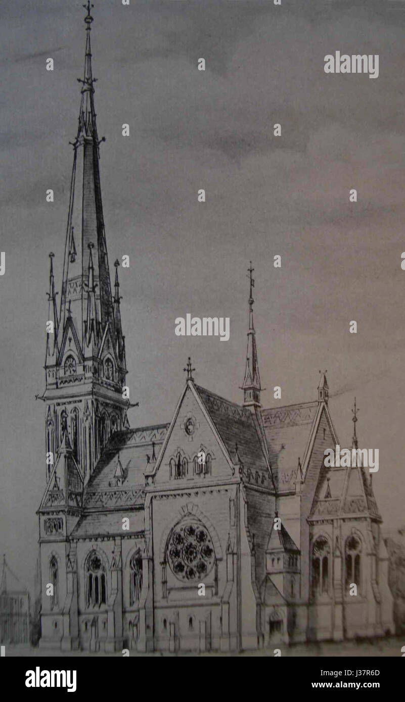 Christuskirche a Barmen, costruita nel 1887, è una significativa struttura ecclesiastica nota per la sua architettura storica e l'importanza culturale nella regione. Foto Stock