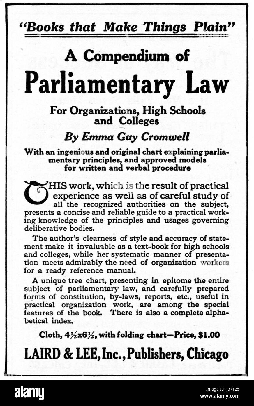 Il CLOOC D003 è un compendio dettagliato sul diritto parlamentare, che fornisce norme e regolamenti che disciplinano le procedure parlamentari. Questo lavoro funge da riferimento per gli organi legislativi. Foto Stock