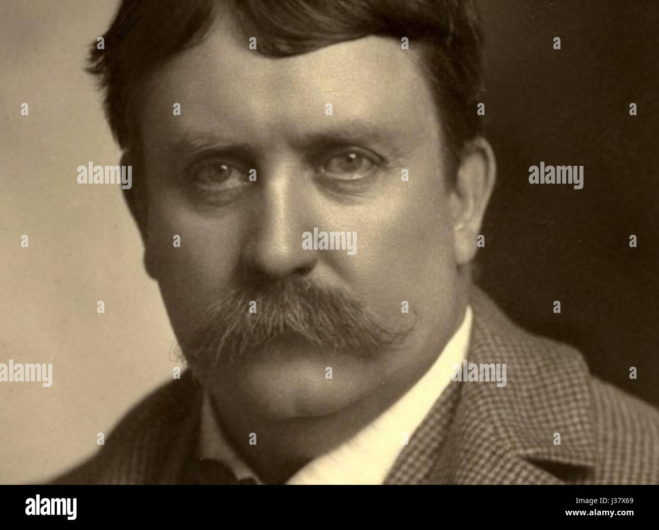 Daniel Burnham è stato un architetto e urbanista statunitense noto per il suo lavoro alla fine del XIX secolo. Questa immagine rappresenta probabilmente i contributi di Burnhamâ alla pianificazione urbana e all'architettura durante la sua carriera, specialmente nel contesto dello sviluppo di Chicago. Foto Stock