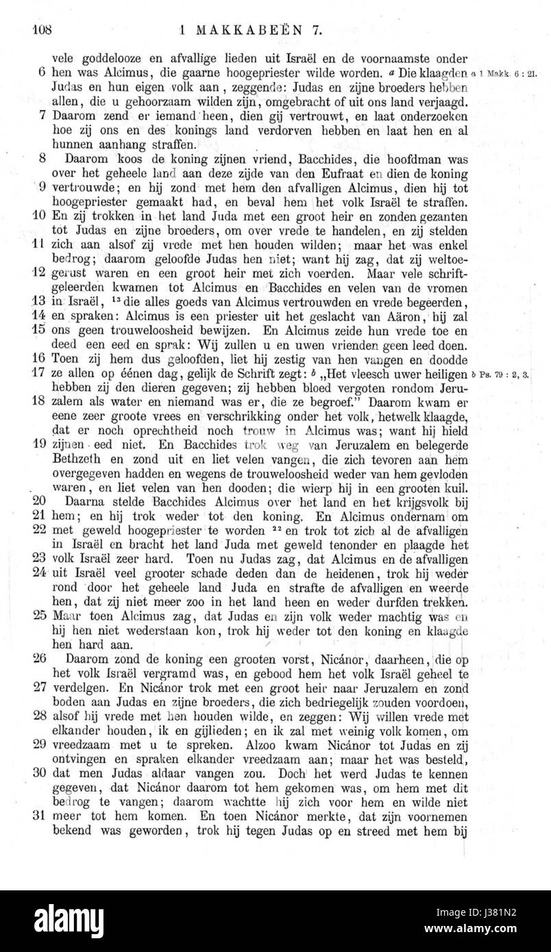 De apocriefe boeken p 108 Foto Stock