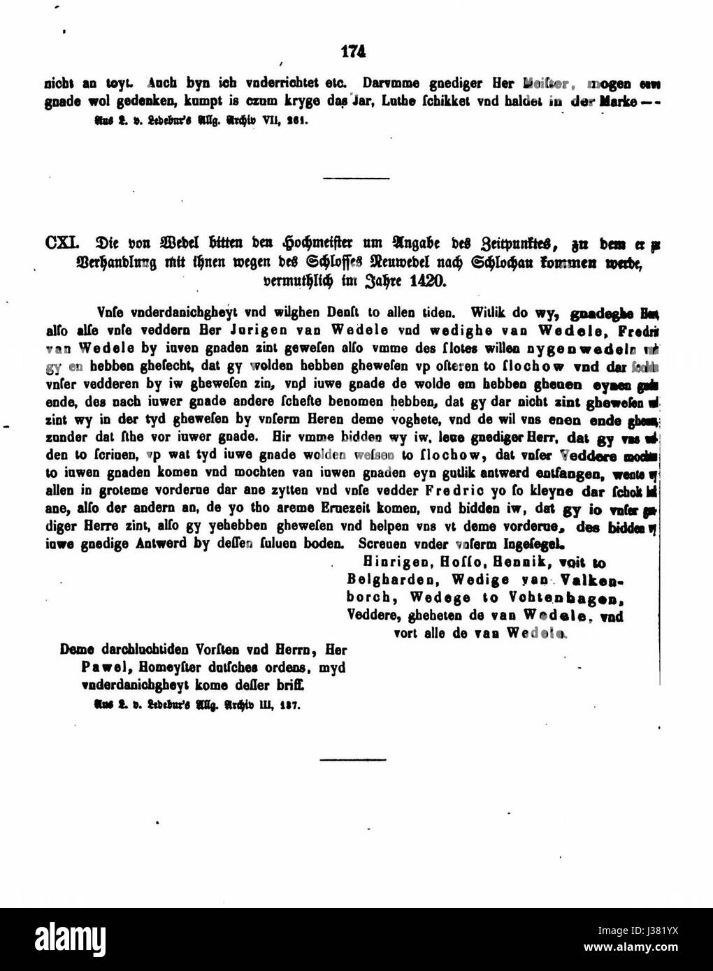 Questo riferimento riguarda probabilmente un documento, un codice o un elemento specifico identificato come DE CDB 1 18 174. La sua esatta natura richiede ulteriori chiarimenti per determinarne la piena importanza. Foto Stock