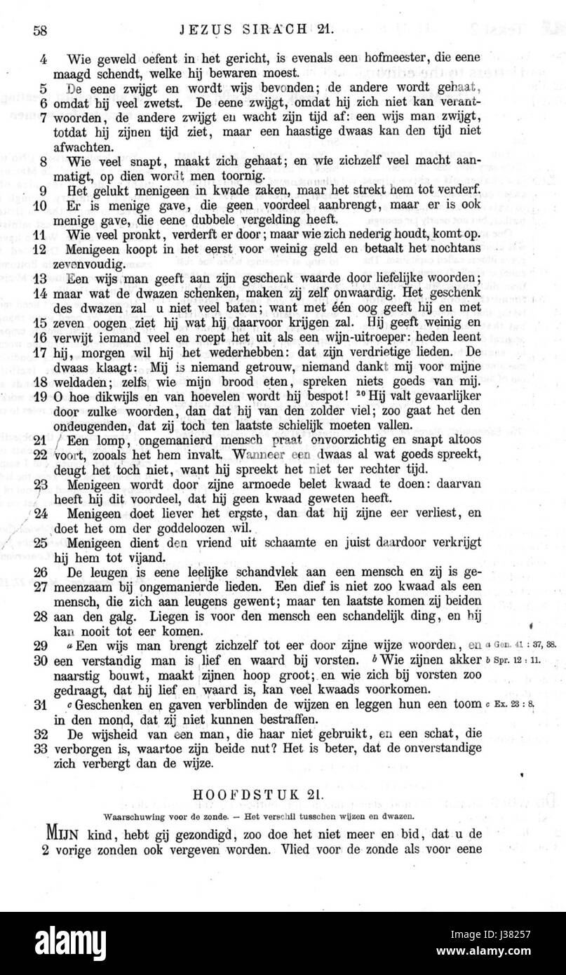 De apocriefe boeken p 058 Foto Stock