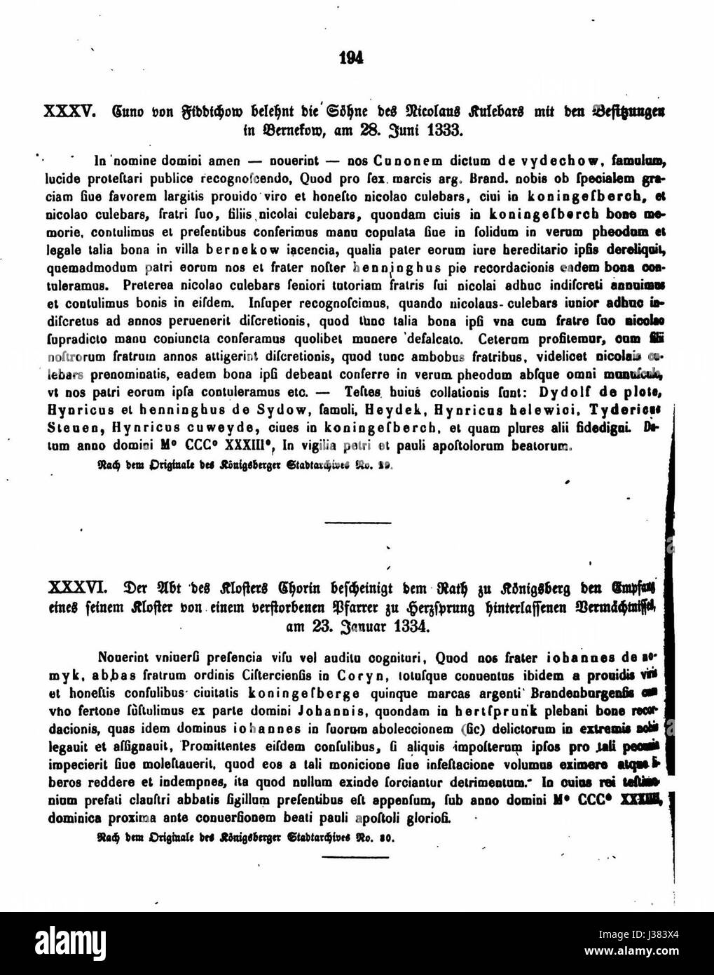 Questo documento, contrassegnato con "DE CDB 1 19 194", si riferisce a un documento storico o governativo. Potrebbe riguardare un evento politico, legale o amministrativo significativo, che rifletta la governance storica o i processi decisionali. Foto Stock