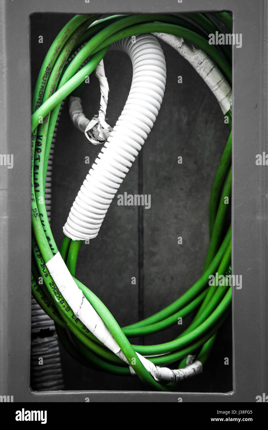 Tagliare il filo verde! Foto Stock