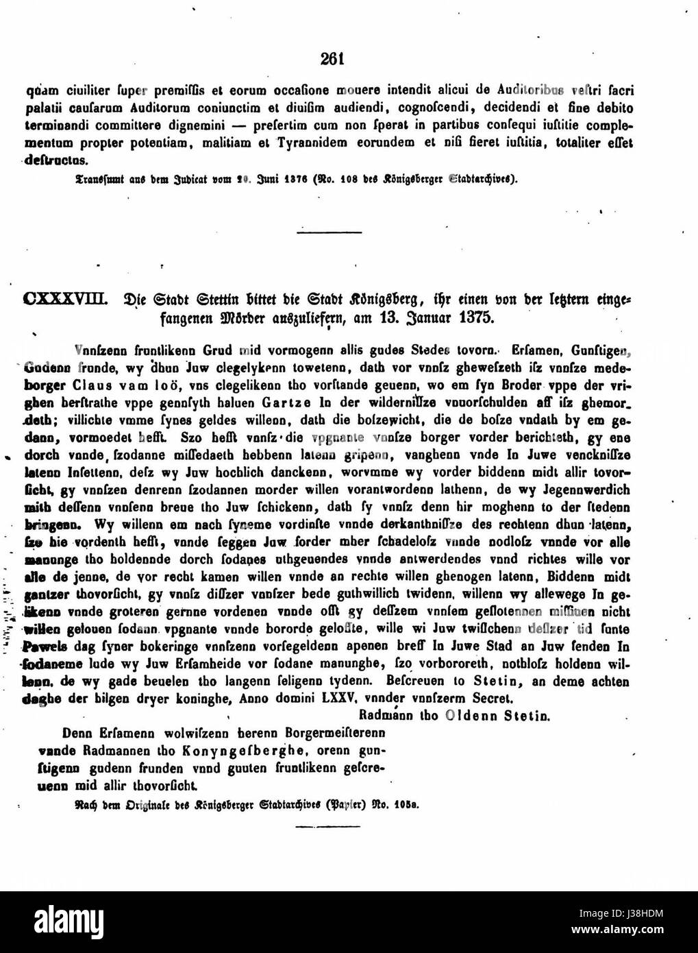 CDB DE 1 19 261 Foto Stock