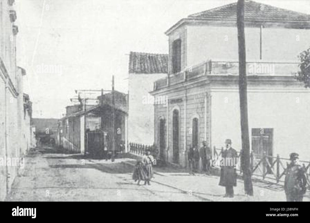 Civita Castellana Capolinea tram Foto Stock