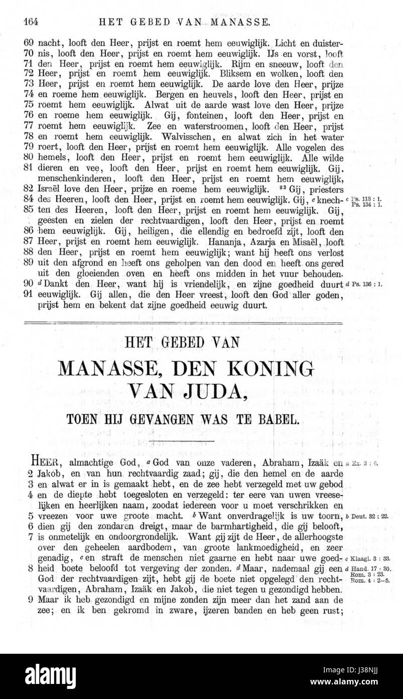 "De apocriefe boeken" si riferisce ai libri apocrifi, una raccolta di antichi testi religiosi considerati non canonici da alcune tradizioni religiose. Questa voce si concentra su pagina 164, che probabilmente discute un particolare testo o tema. Foto Stock