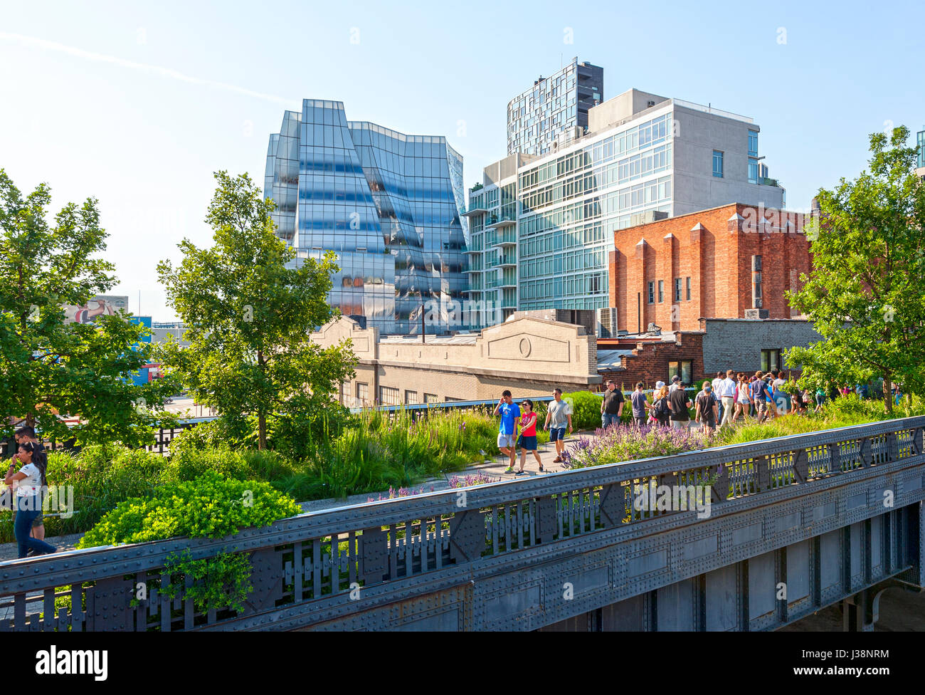 High Line New York City Manhattan Chelsea Foto Stock