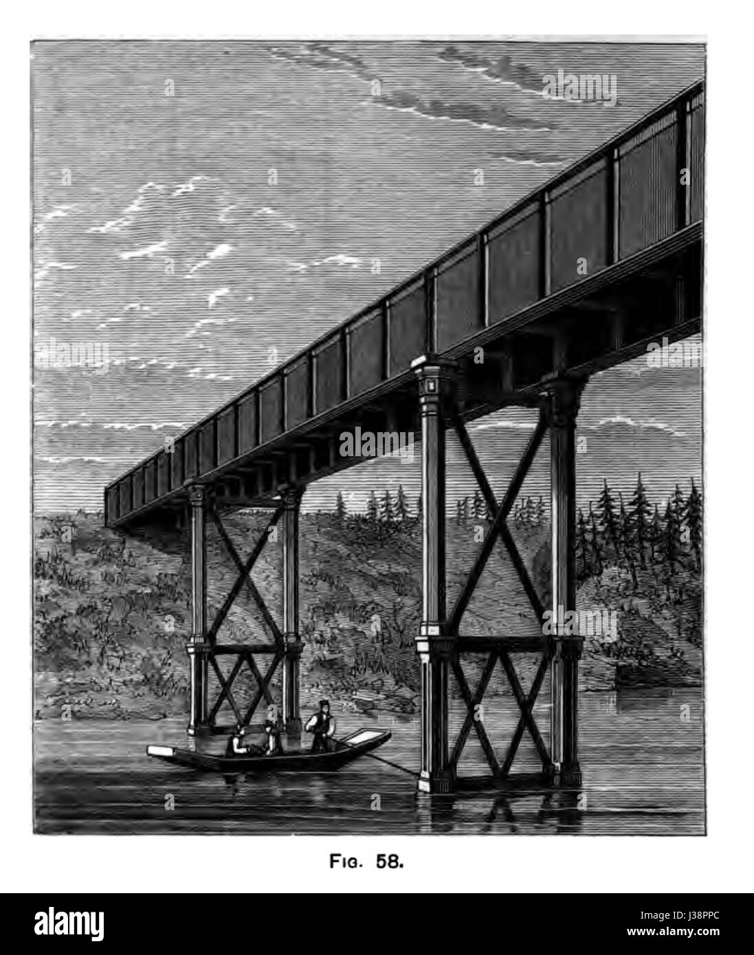 Dagloselfven ponte ferroviario Bergslagernas Foto Stock