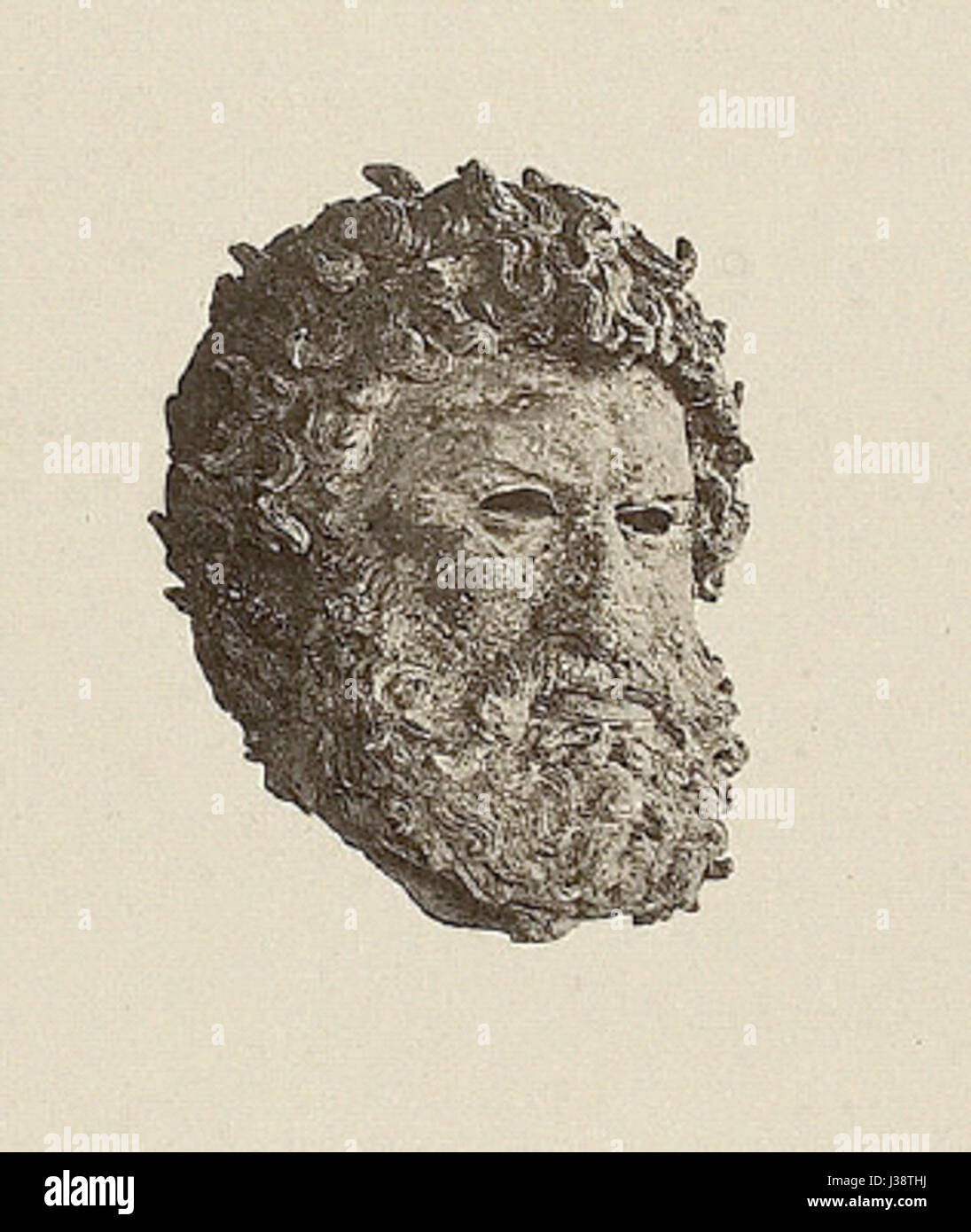 Questa immagine, parte della serie *Curtius Olympia*, mostra una rappresentazione classica dell'antica arte greca o romana, con particolare attenzione alle immagini serene ma potenti associate agli dei dell'Olimpo. Cattura sia la grandezza che gli ideali estetici del mondo antico. Foto Stock