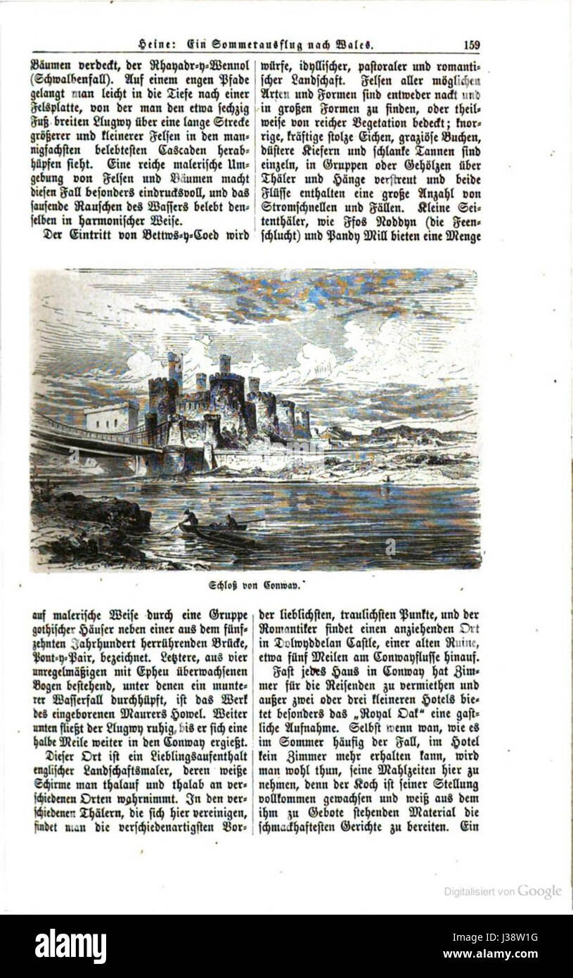 Castello di Conway um 1870 Foto Stock