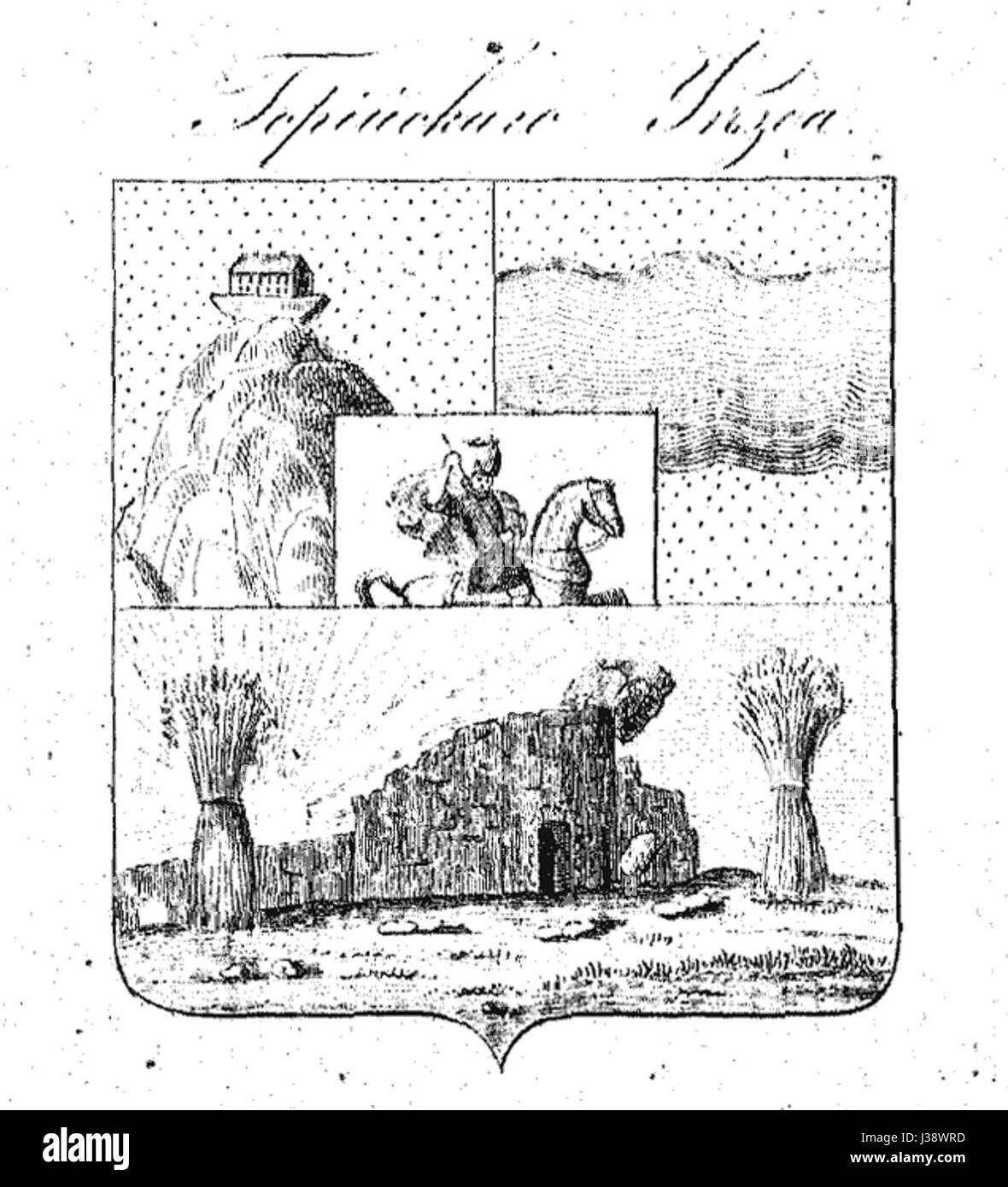 Stemma di Gori Uyezd (1843) Foto Stock