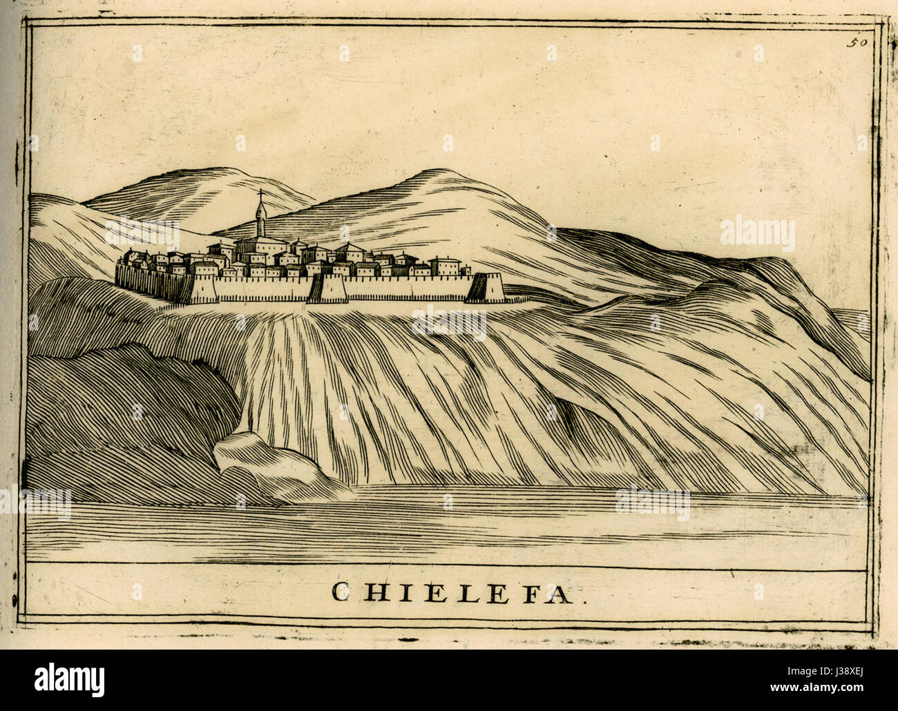 Una mappa o opera geografica creata da Chielefa Coronelli, cartografa veneziana, del 1688. Le mappe di Coronelli erano note per le loro rappresentazioni dettagliate e artistiche del mondo durante la fine del XVII secolo. Foto Stock