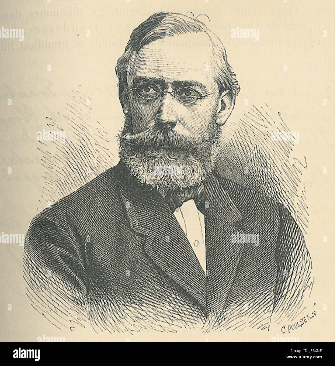 Chr Fr F Molbech Foto Stock