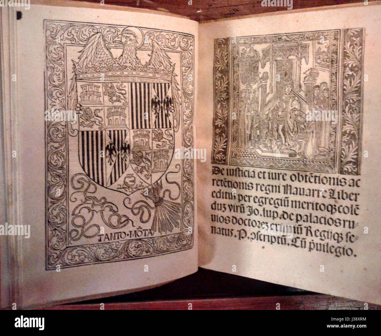 De Justitia et Jure obtentionis ac retentionis regni Navarrae Foto Stock