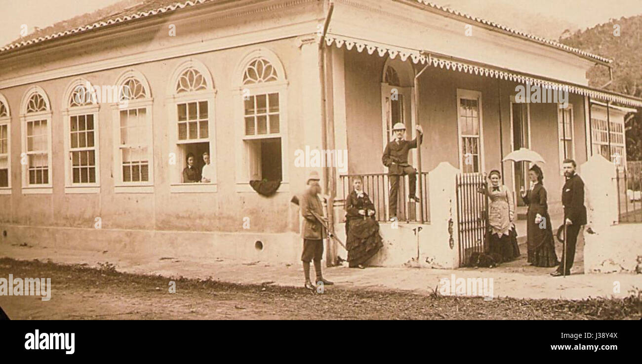 Colonos alemaes 1874 Foto Stock
