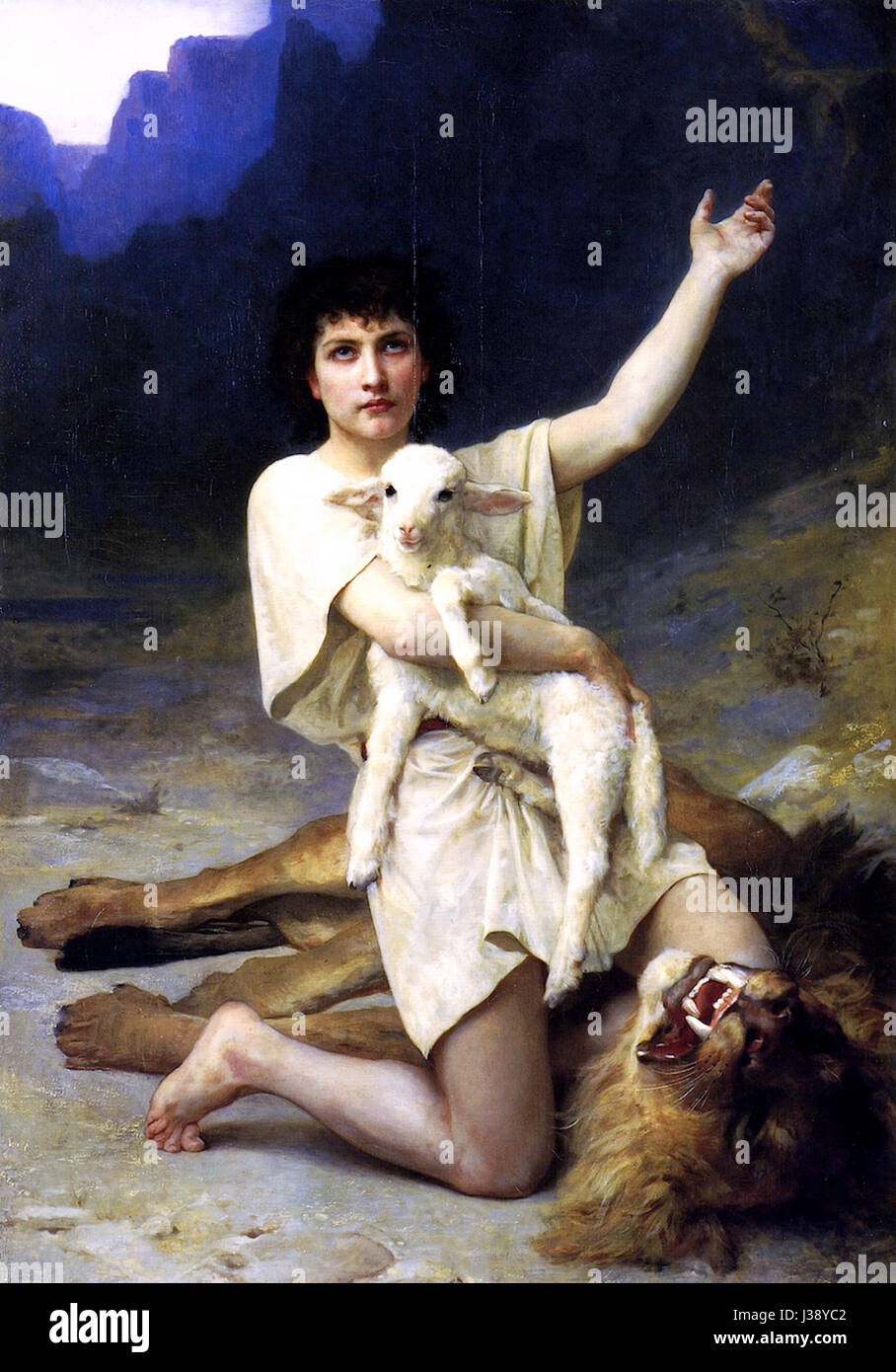 Davide il pastore, Elizabeth Jane Gardner Foto Stock
