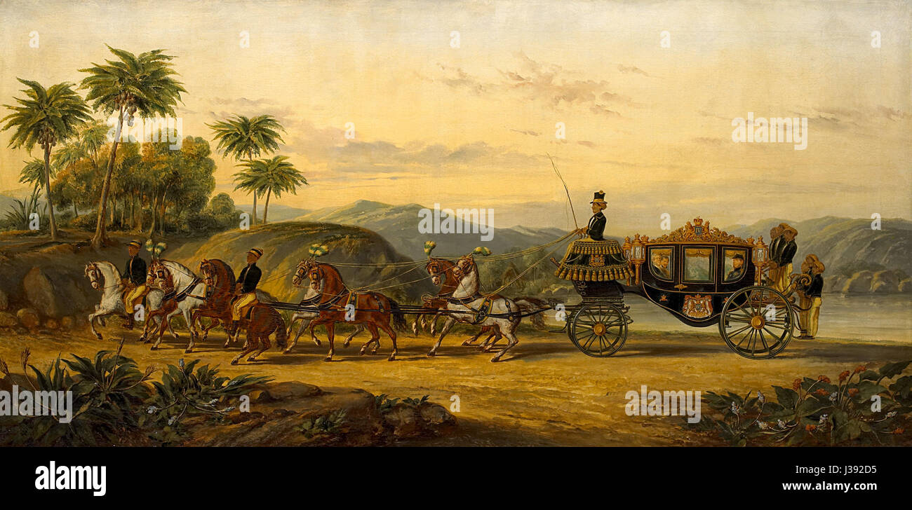 De koets van Mangkoe Nagoro IV Rijksmuseum SK UN 4968 Foto Stock