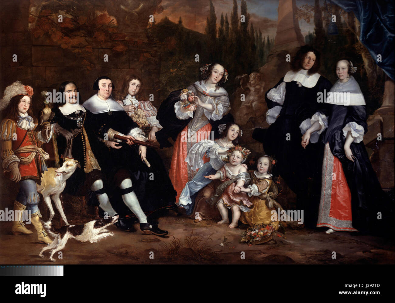 "De vrede blust de oorlogsfakkel" è un'opera d'arte ospitata nel Rijksmuseum, raffigurante la pace che estingue la torcia della guerra. Il pezzo rappresenta temi di pace, conflitto e risoluzione. Foto Stock