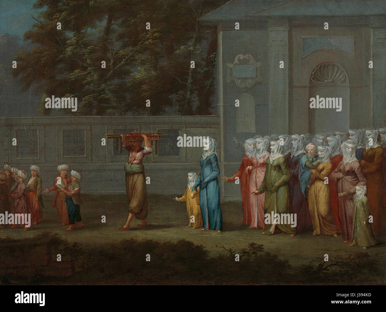 De eerste schooldag, che si traduce in "il primo giorno scolastico", è una rappresentazione ospitata nel Rijksmuseum, che illustra l'esperienza educativa dei bambini nei secoli precedenti. Foto Stock