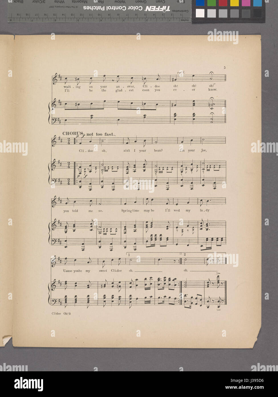 Clidee oh! (NYPL ADE 1925850 1953409) Foto Stock