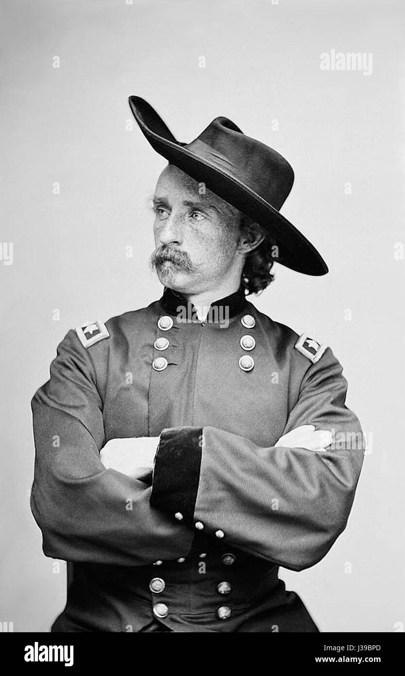 Custer37 può riferirsi a un riferimento storico al generale George Armstrong Custer, noto per il suo ruolo nelle guerre degli indiani d'America, in particolare la sua famigerata ultima posizione nella battaglia di Little Bighorn. Foto Stock