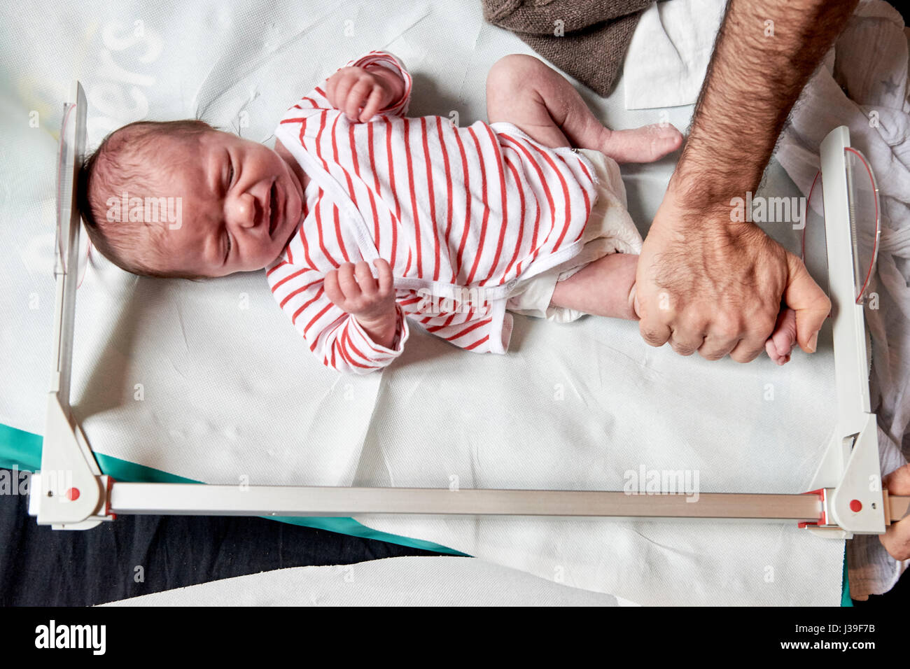 Consultazione del bambino Foto Stock