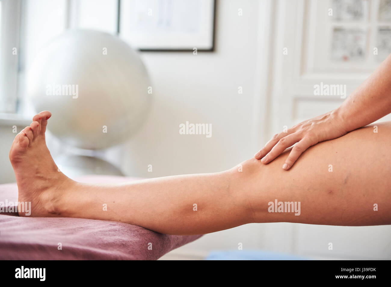 Esercizio perineale Foto Stock