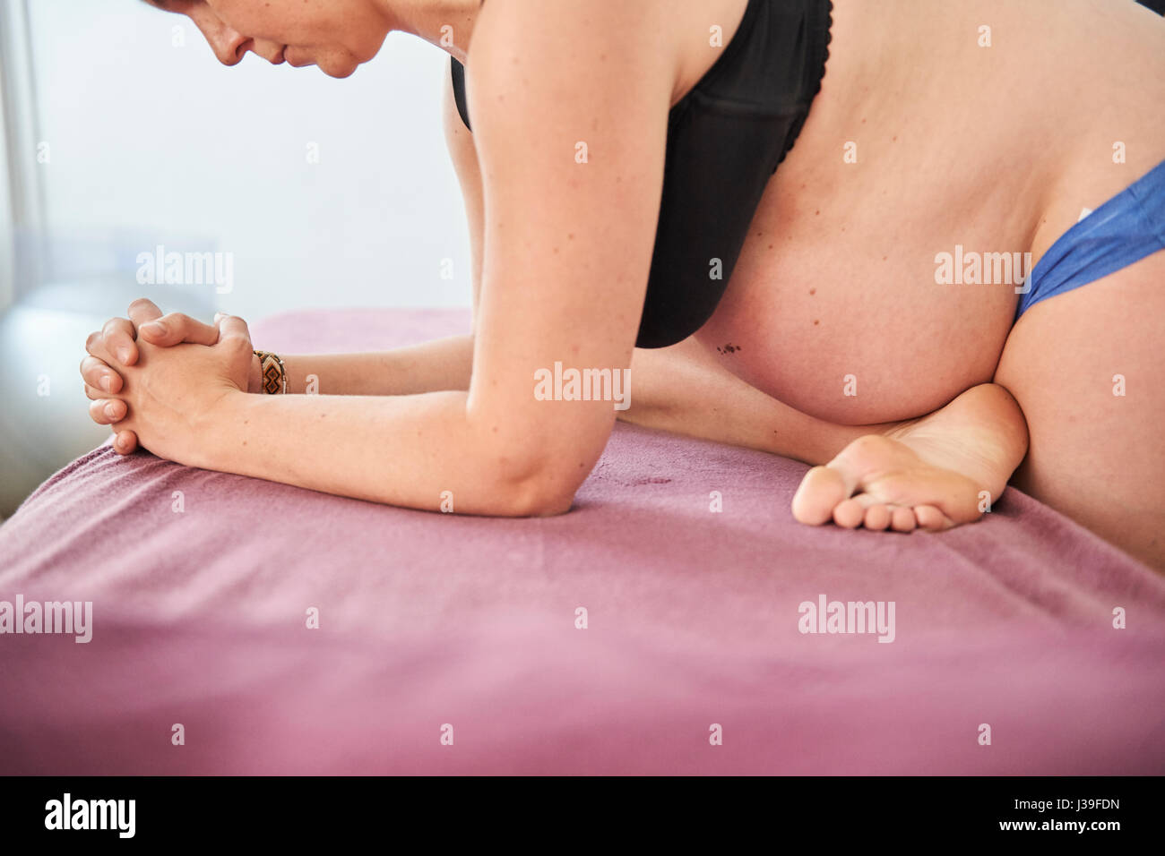 Esercizio perineale Foto Stock