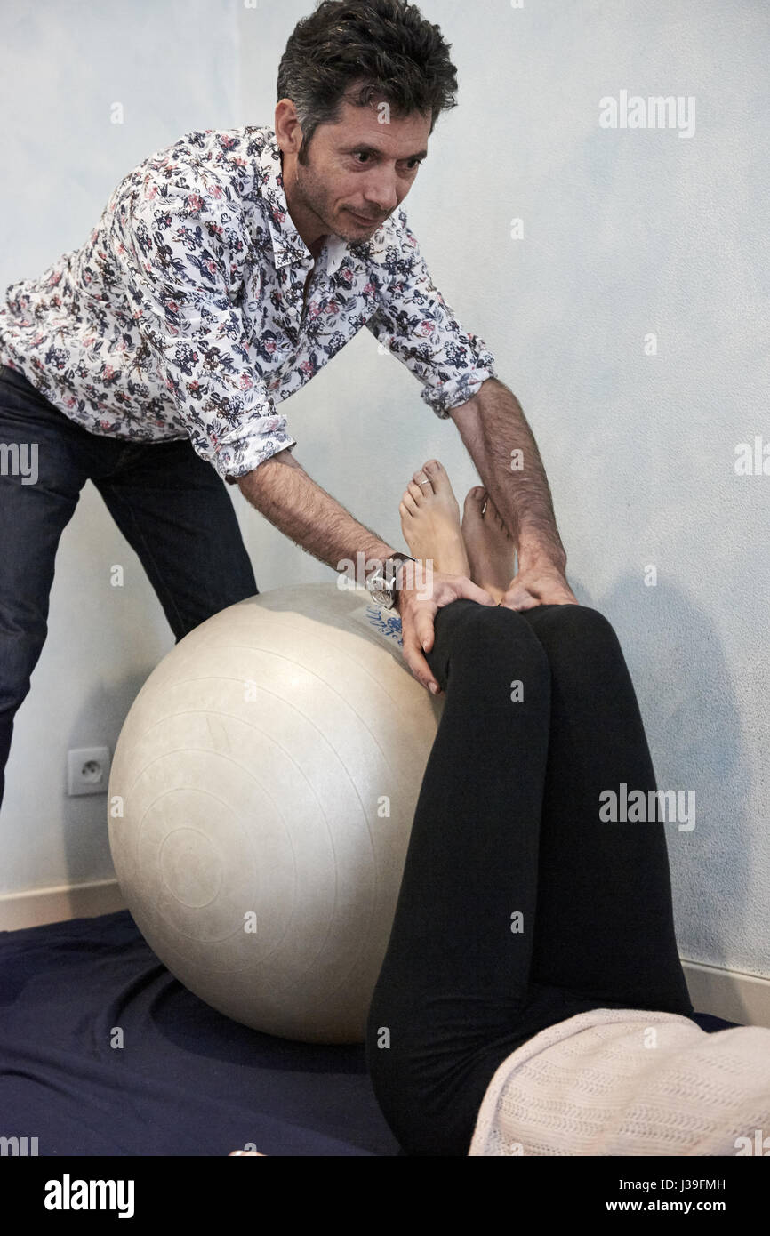 Esercizio perineale Foto Stock