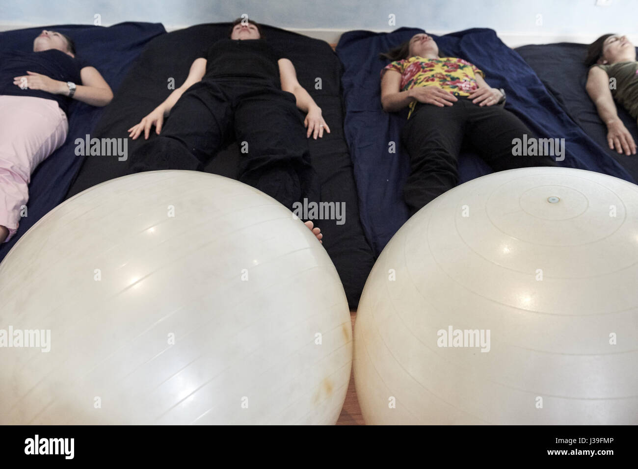 Esercizio perineale Foto Stock