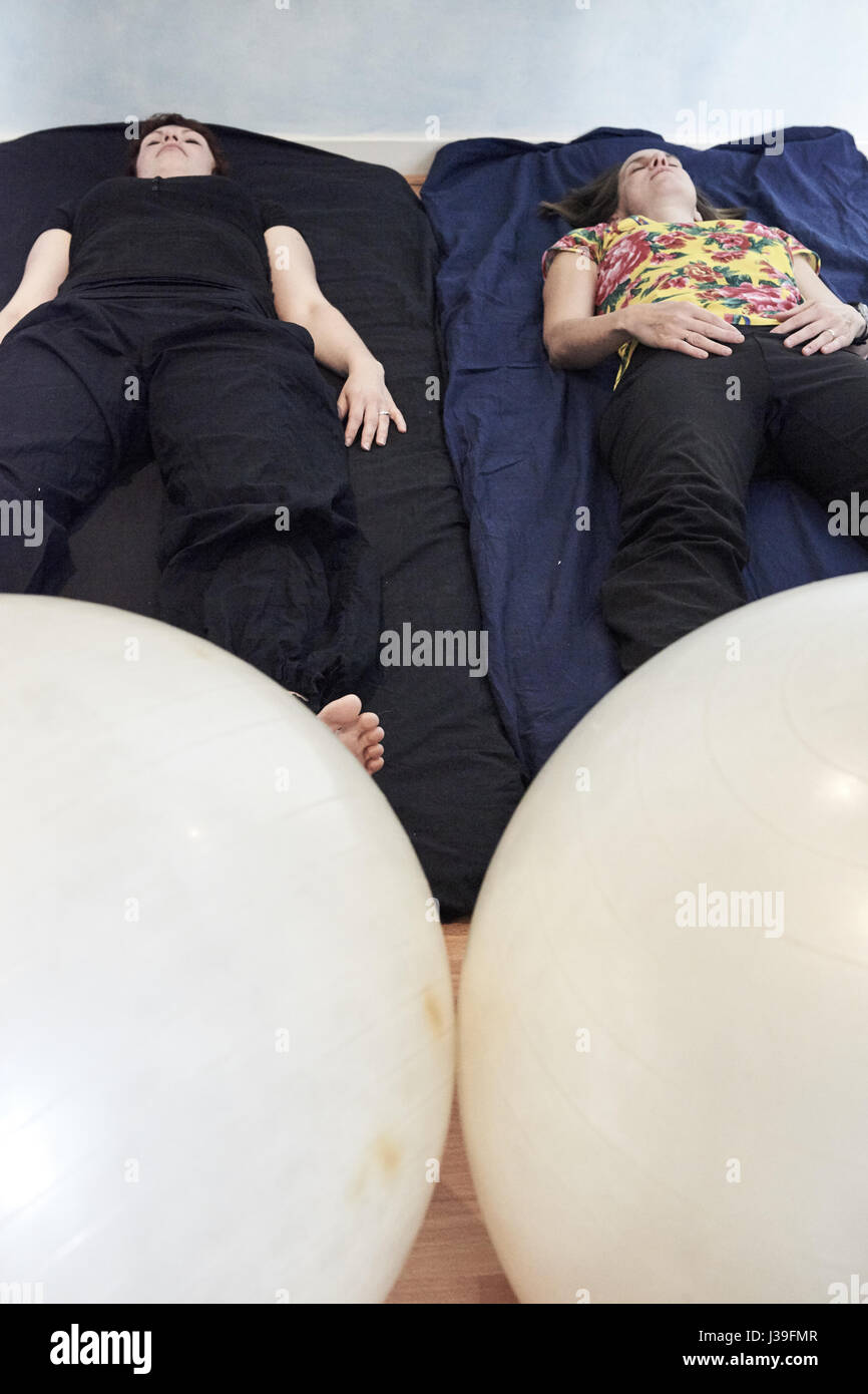 Esercizio perineale Foto Stock