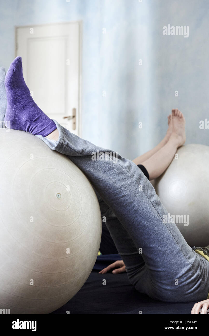 Esercizio perineale Foto Stock