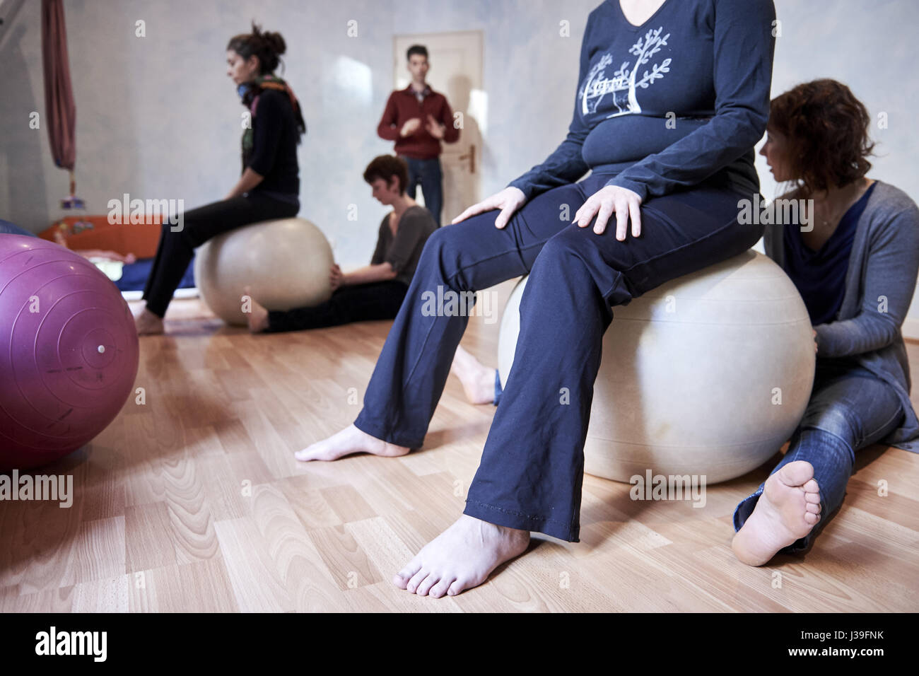 Esercizio perineale Foto Stock