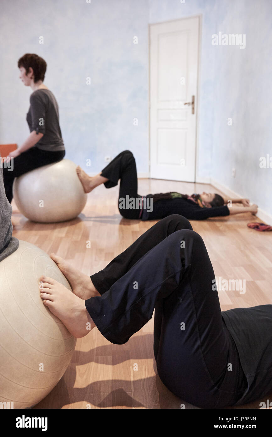 Esercizio perineale Foto Stock