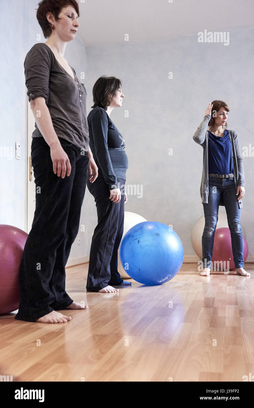 Esercizio perineale Foto Stock