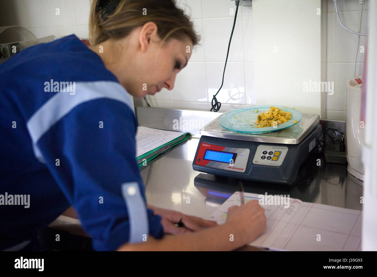 Bambino con diabete Foto Stock