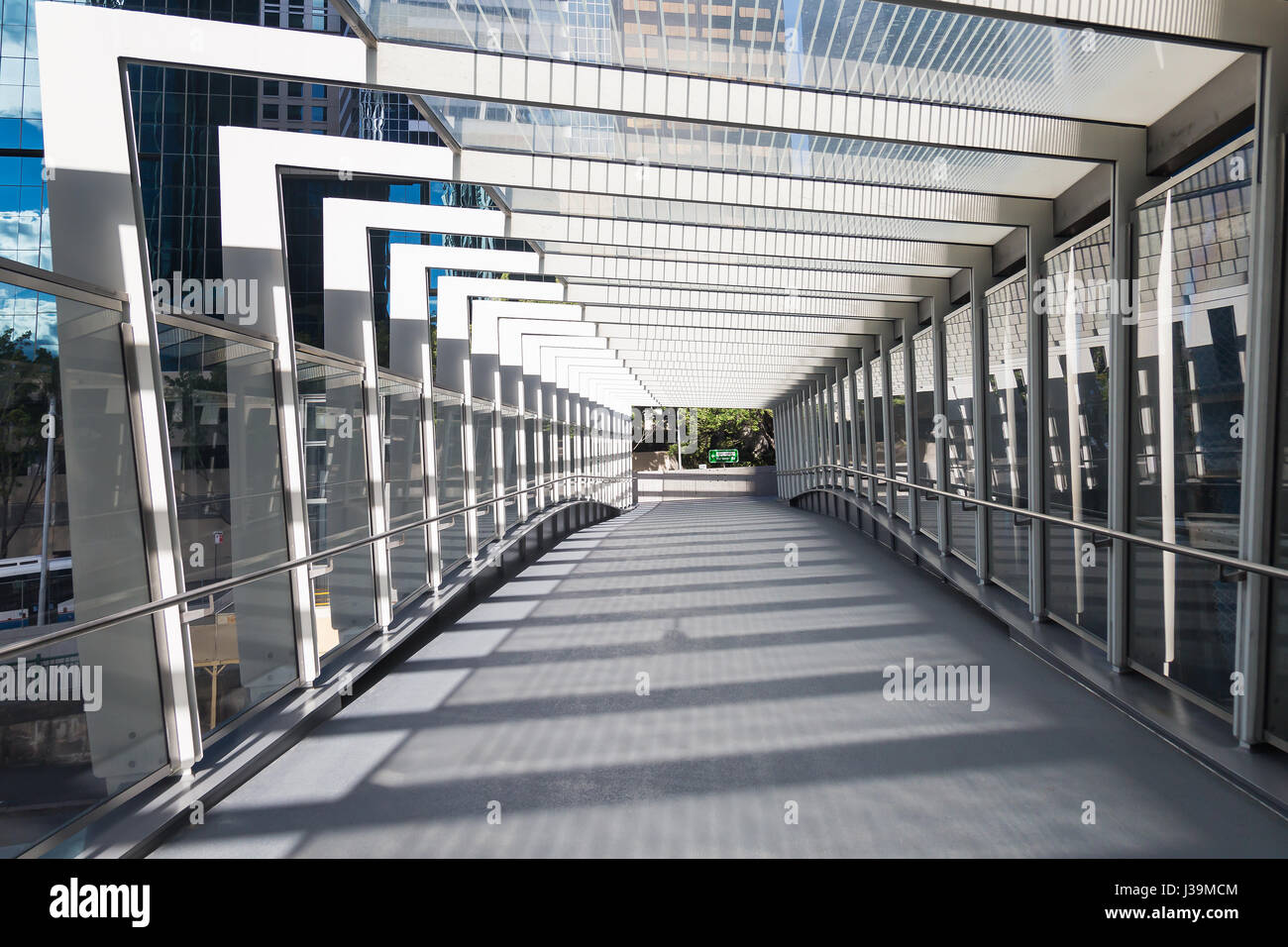 Barangaroo ponte pedonale nota come Wynard a piedi, molo di Barangaroo, Sydney, Australia. Foto Stock