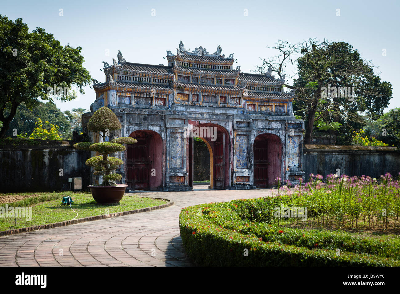 Cittadella imperiale (Città Imperiale), la tinta, Vietnam Foto Stock