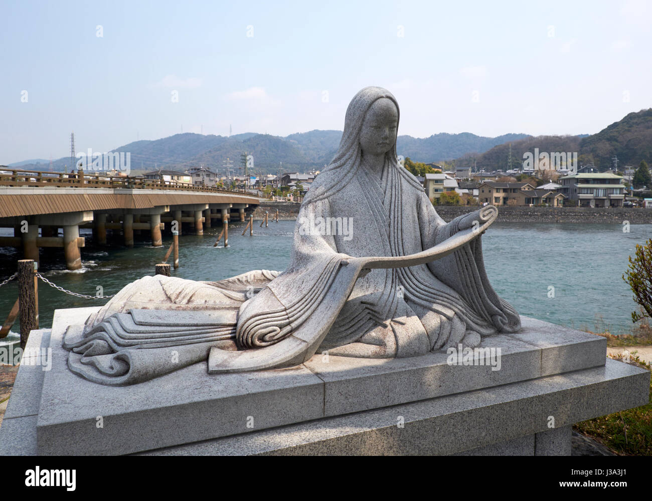 MURASAKI statua, UJI, Kyoto, Giappone Foto Stock